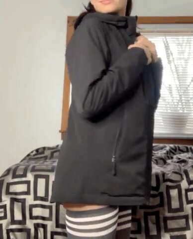 I have the best outfit under my jacket