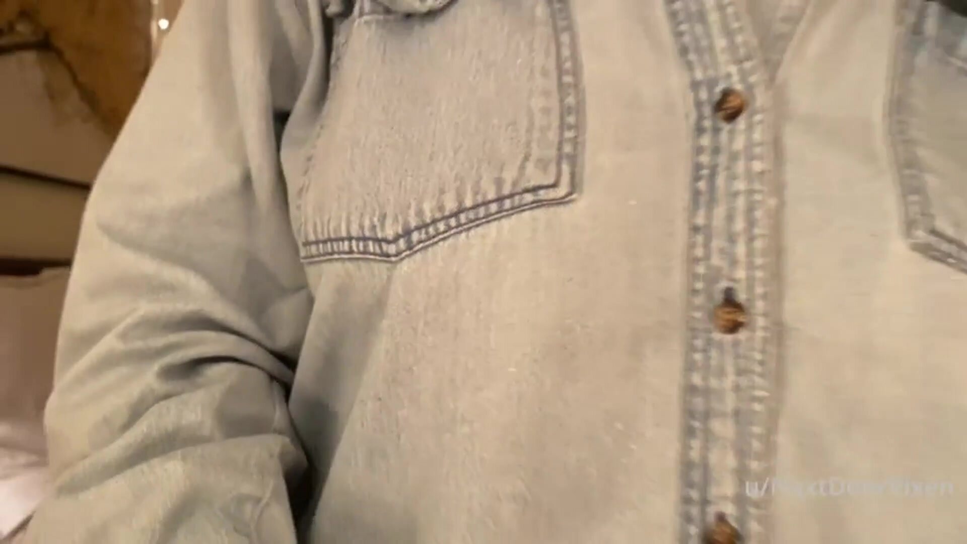 The jean shirt hides them well