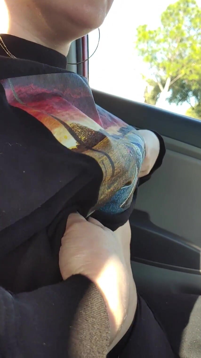 Traffic just gives me an excuse to show you my tits