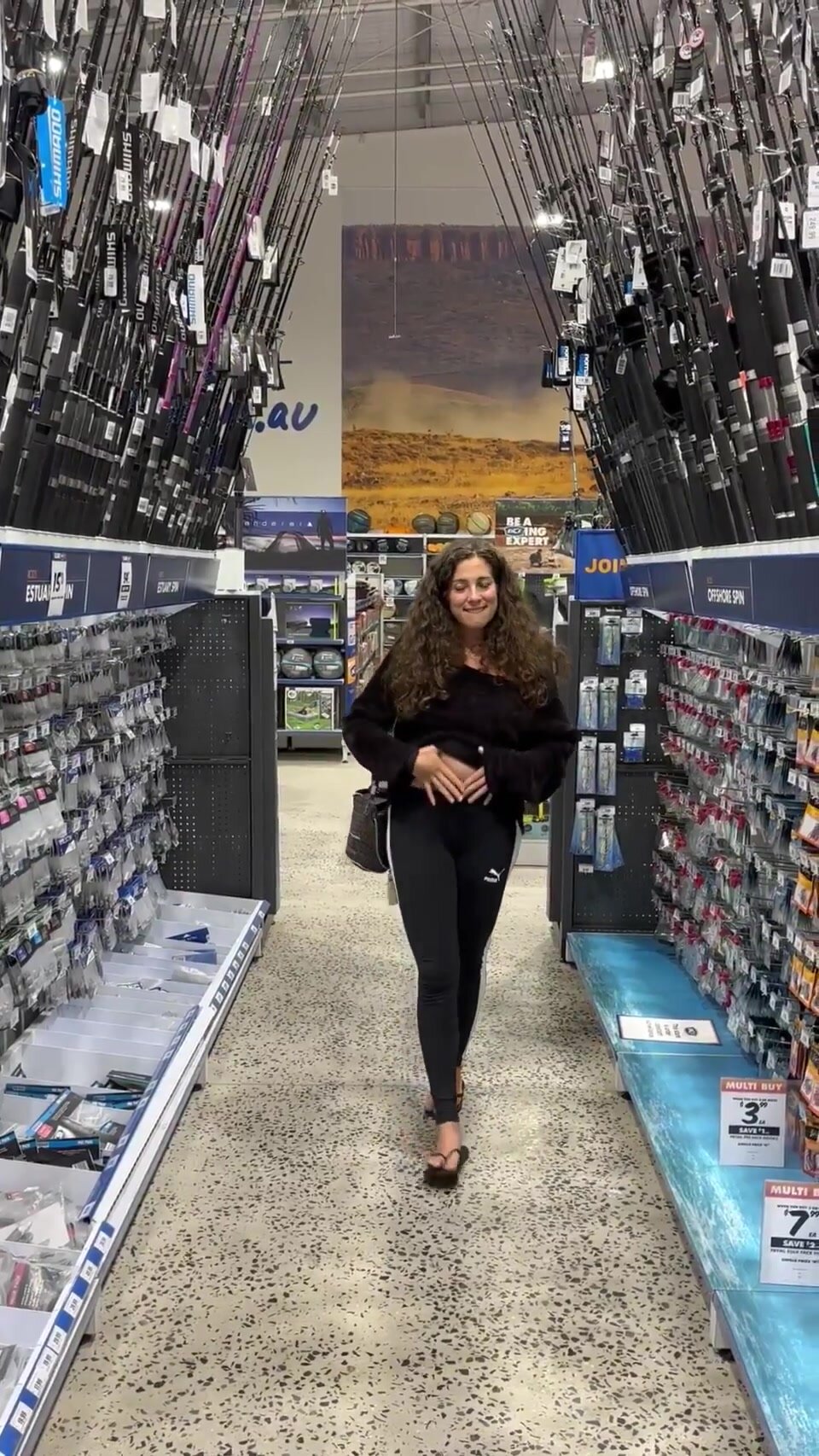 out shopping