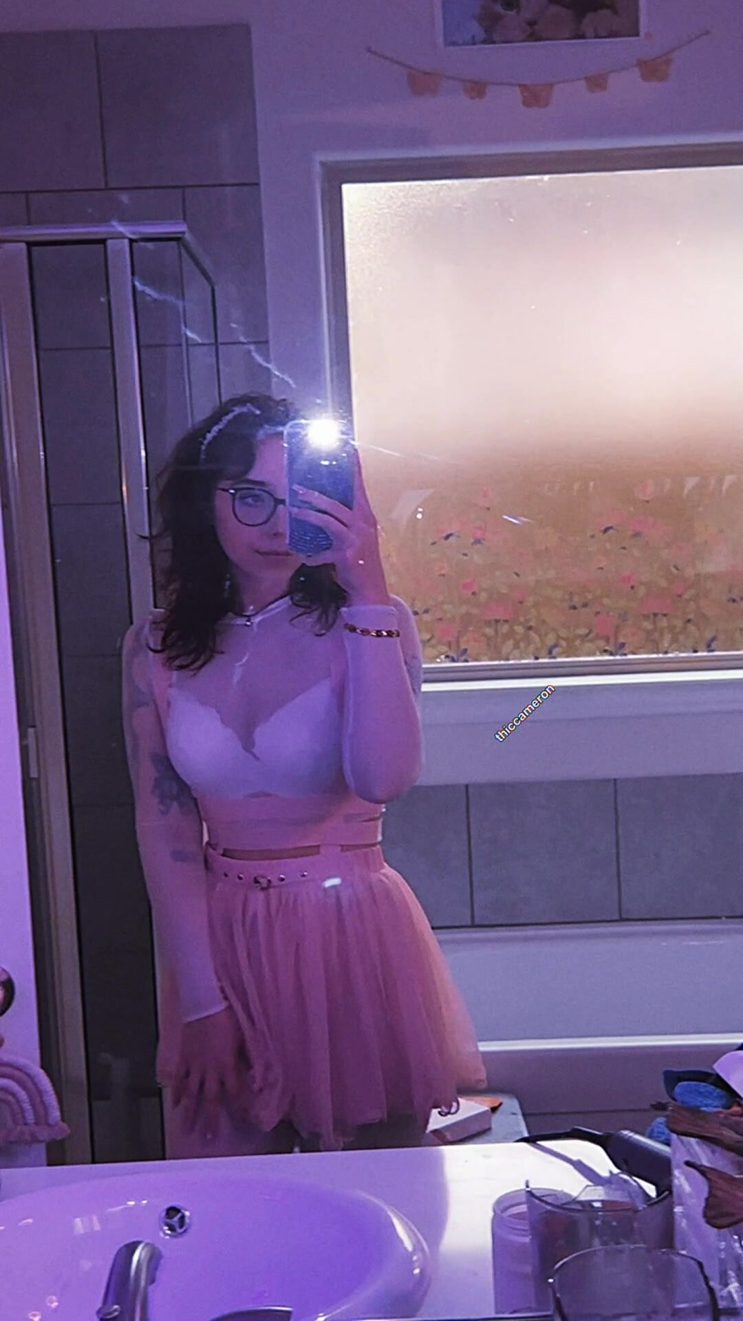 feeling pretty in my pink skirt