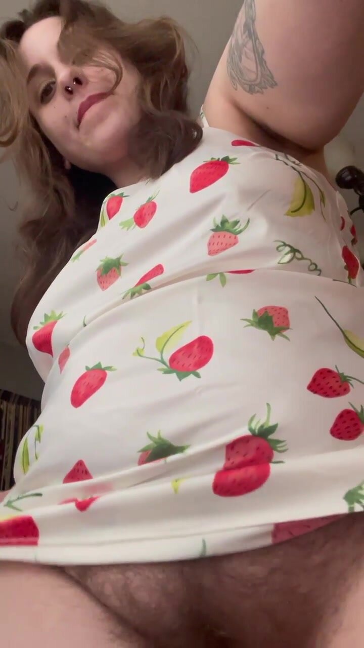 Chubby milf with a fluffy bush