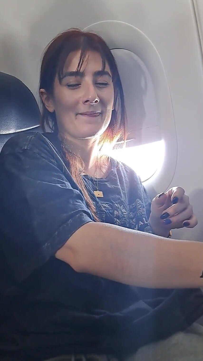 Sharing My Titties On The Plane