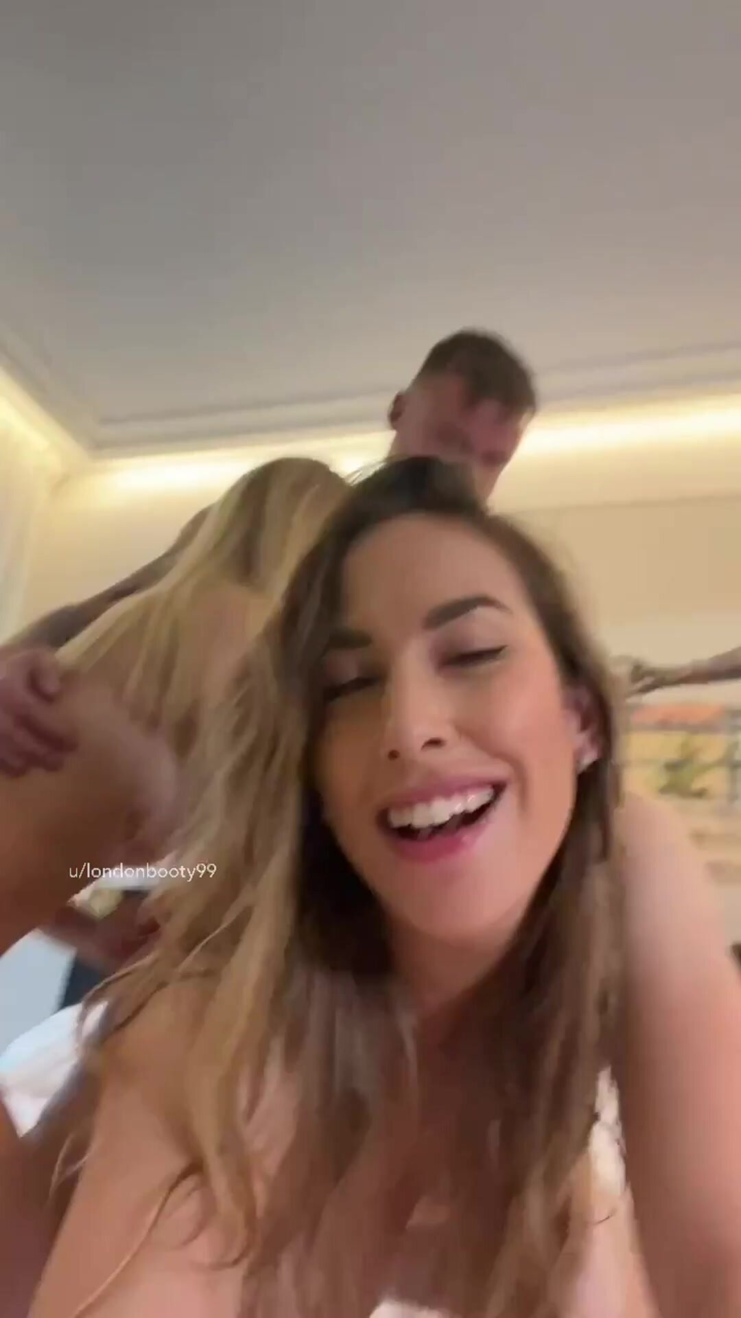 I look so happy sharing dick with my bestie