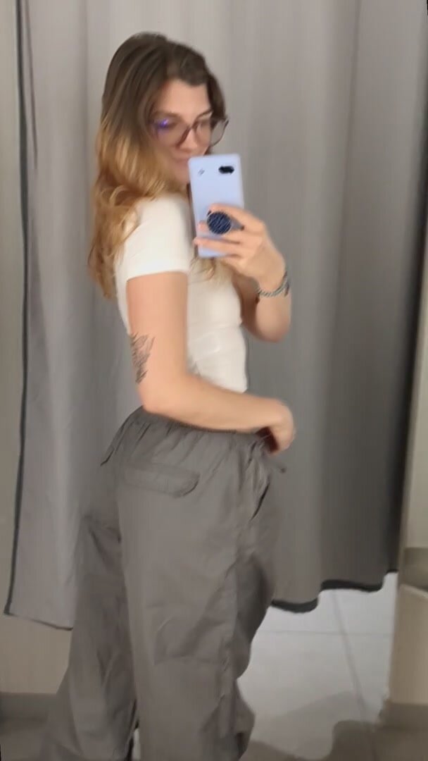 Trying on outfits for you