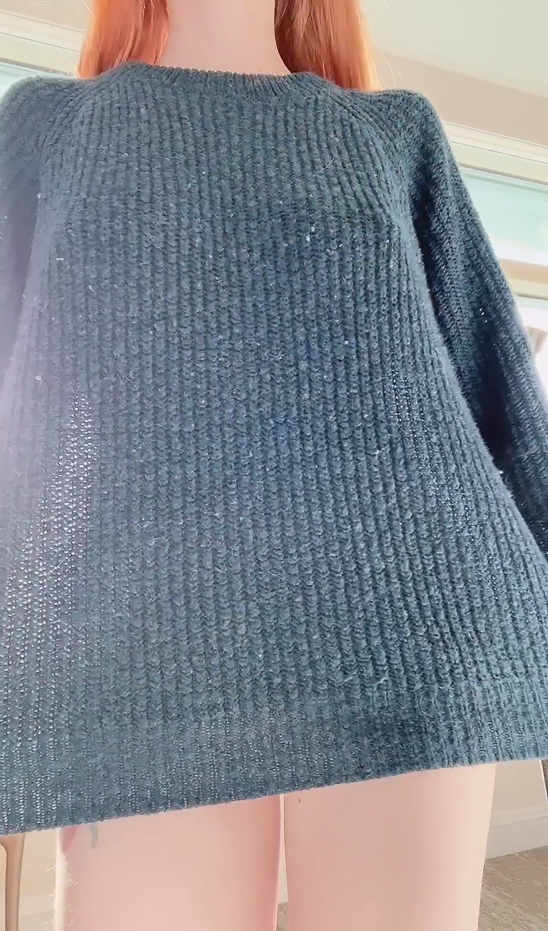 Hiding this under my baggy sweater