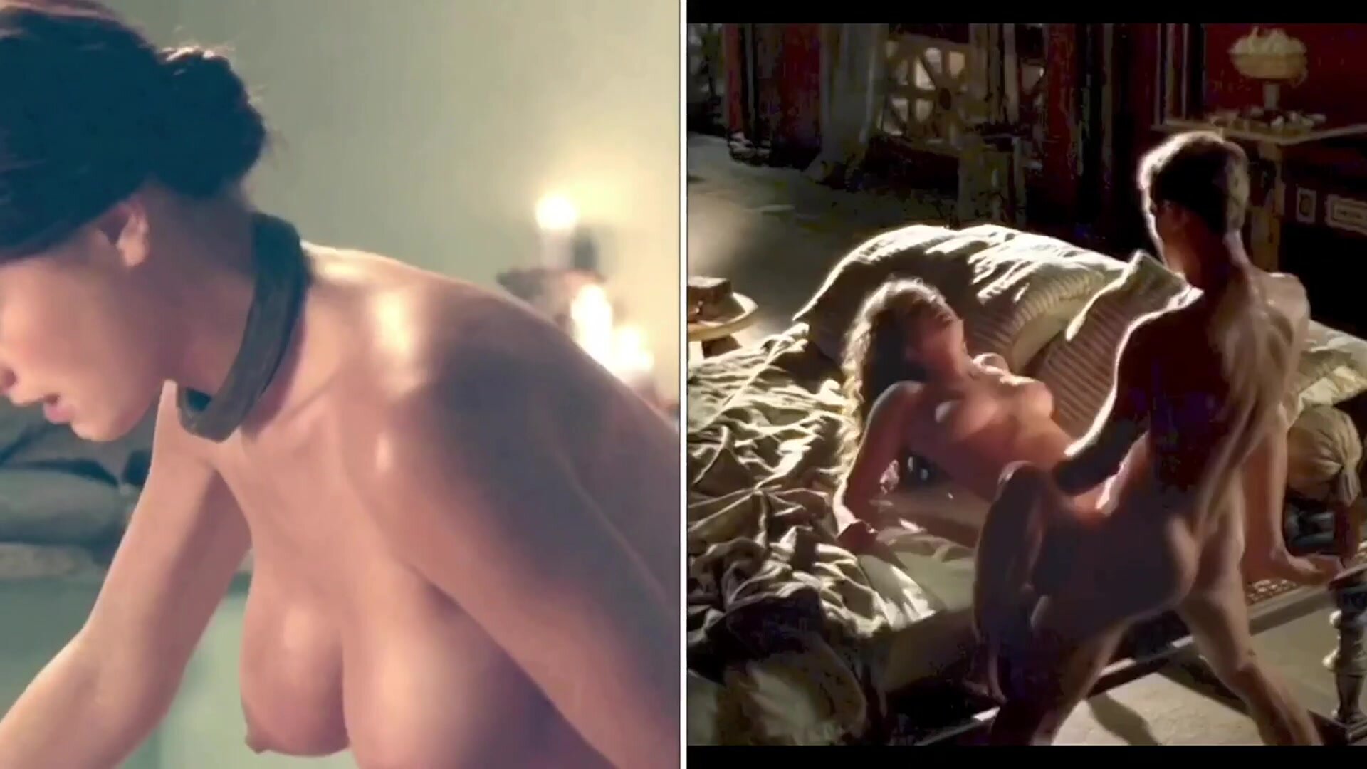 Birthday girl Laura Surrich vs Alice Henley-"Spartacus" and "Rome" plots comparision