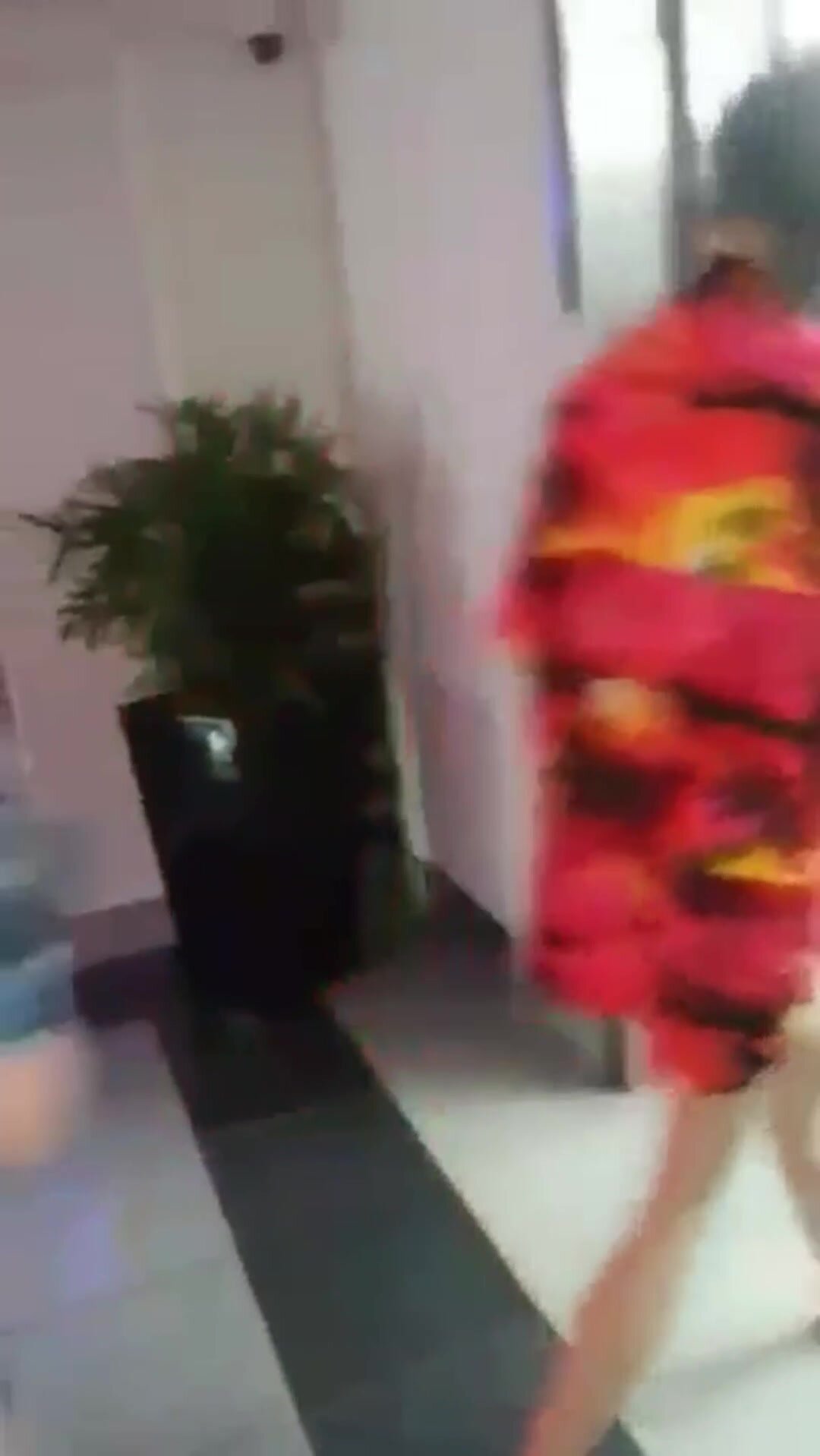 Having fun in the elevator