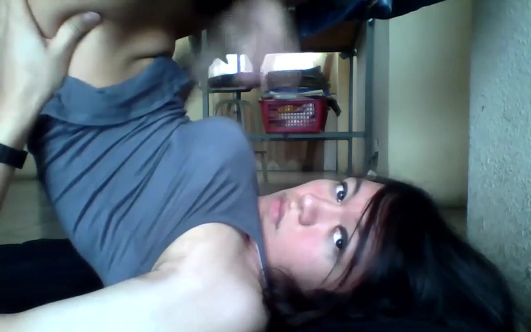 Pretty girls mouth of cum