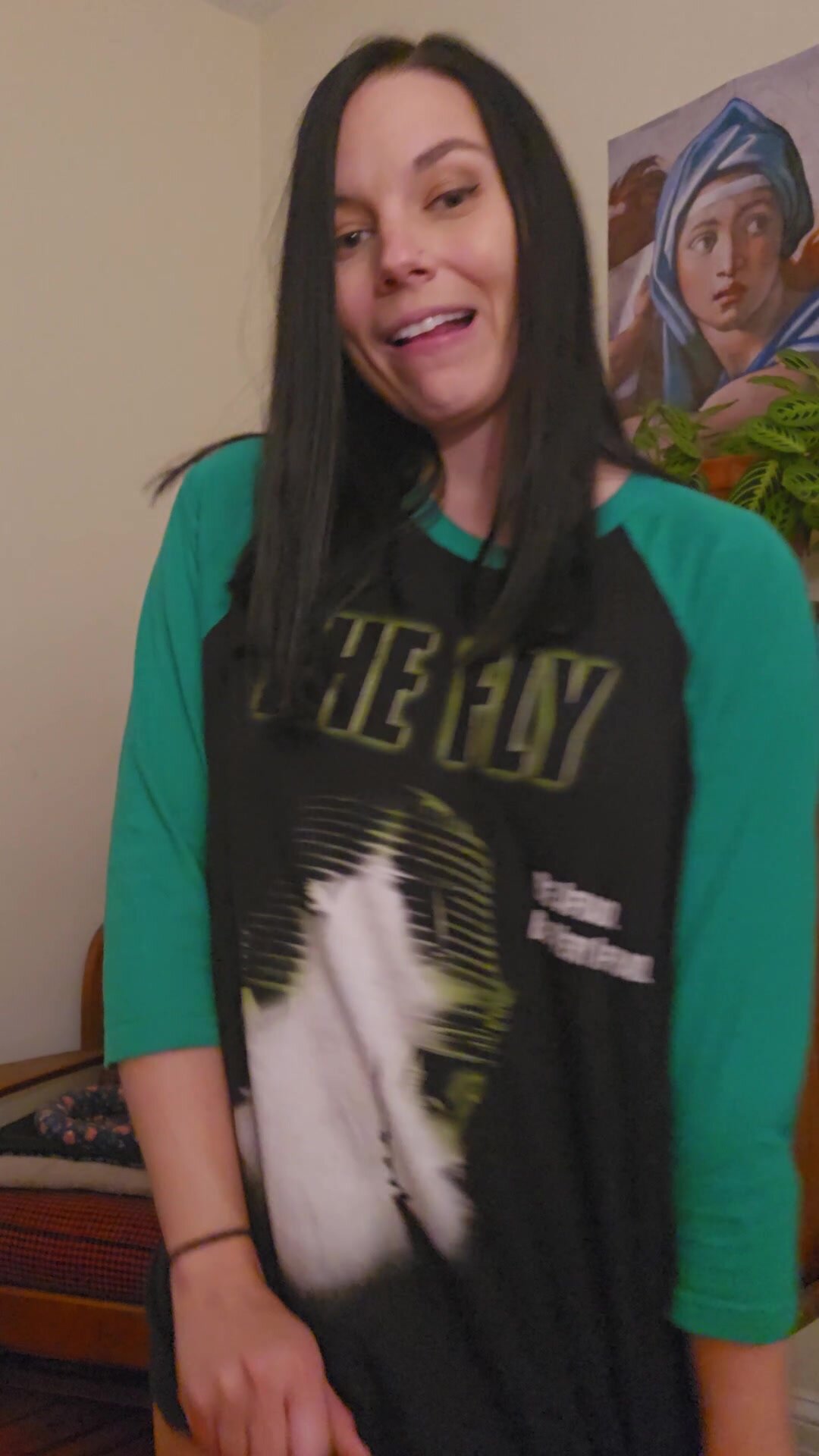 Wearing nothing but a baseball tee makes me feel so adorable