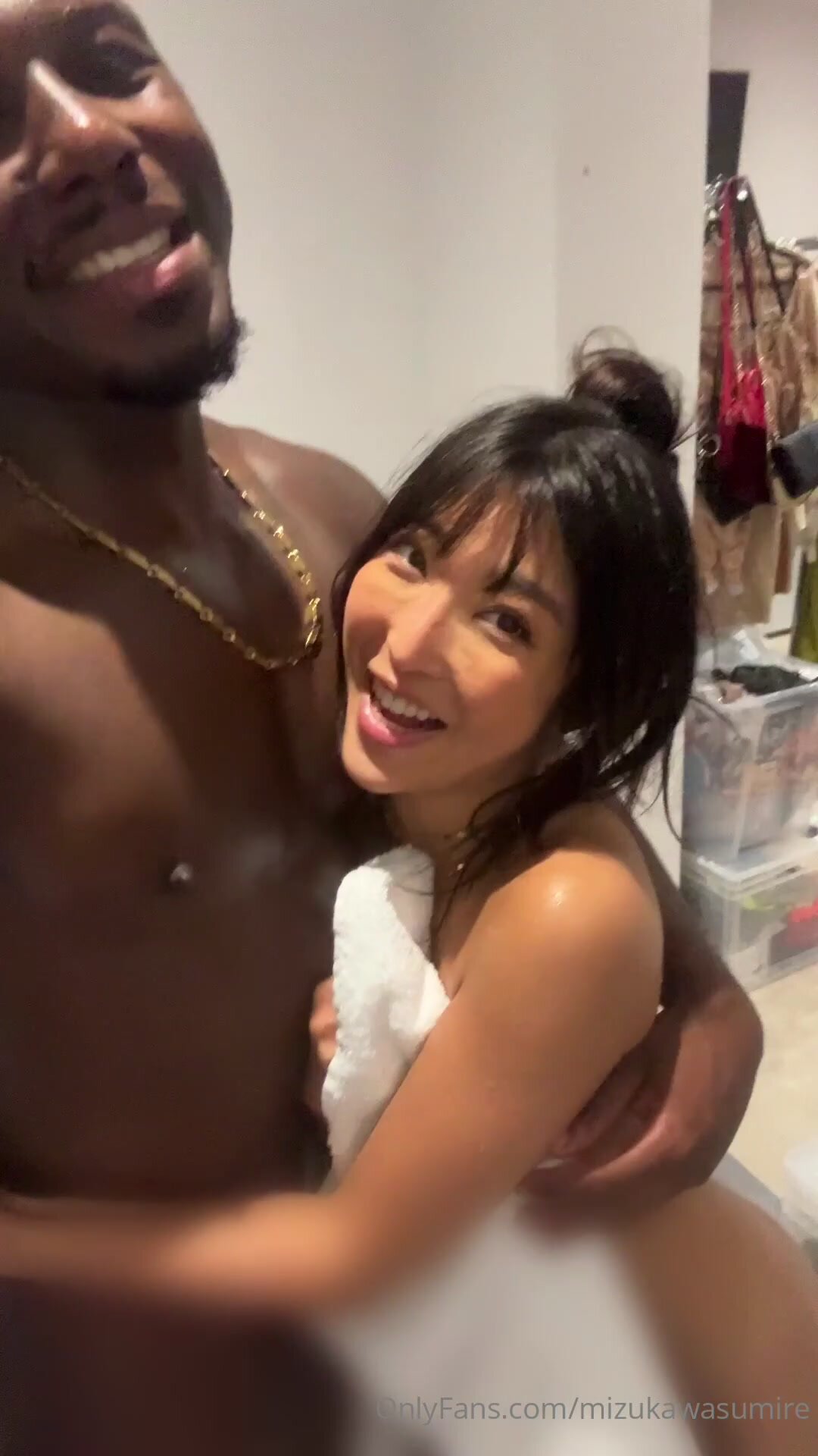 Japanese babe cute flirting and loves BBC