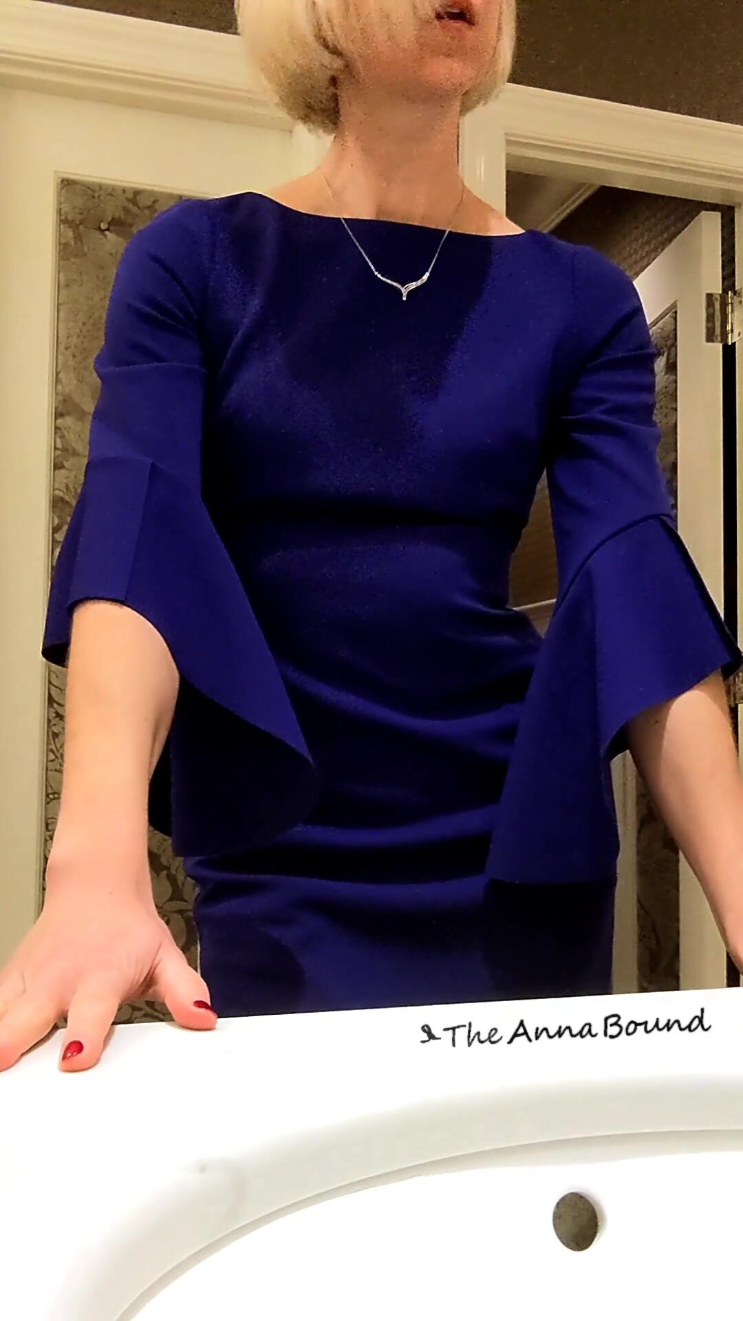 My client's wife was taking too long in the restroom, so I had to keep myself entertained...