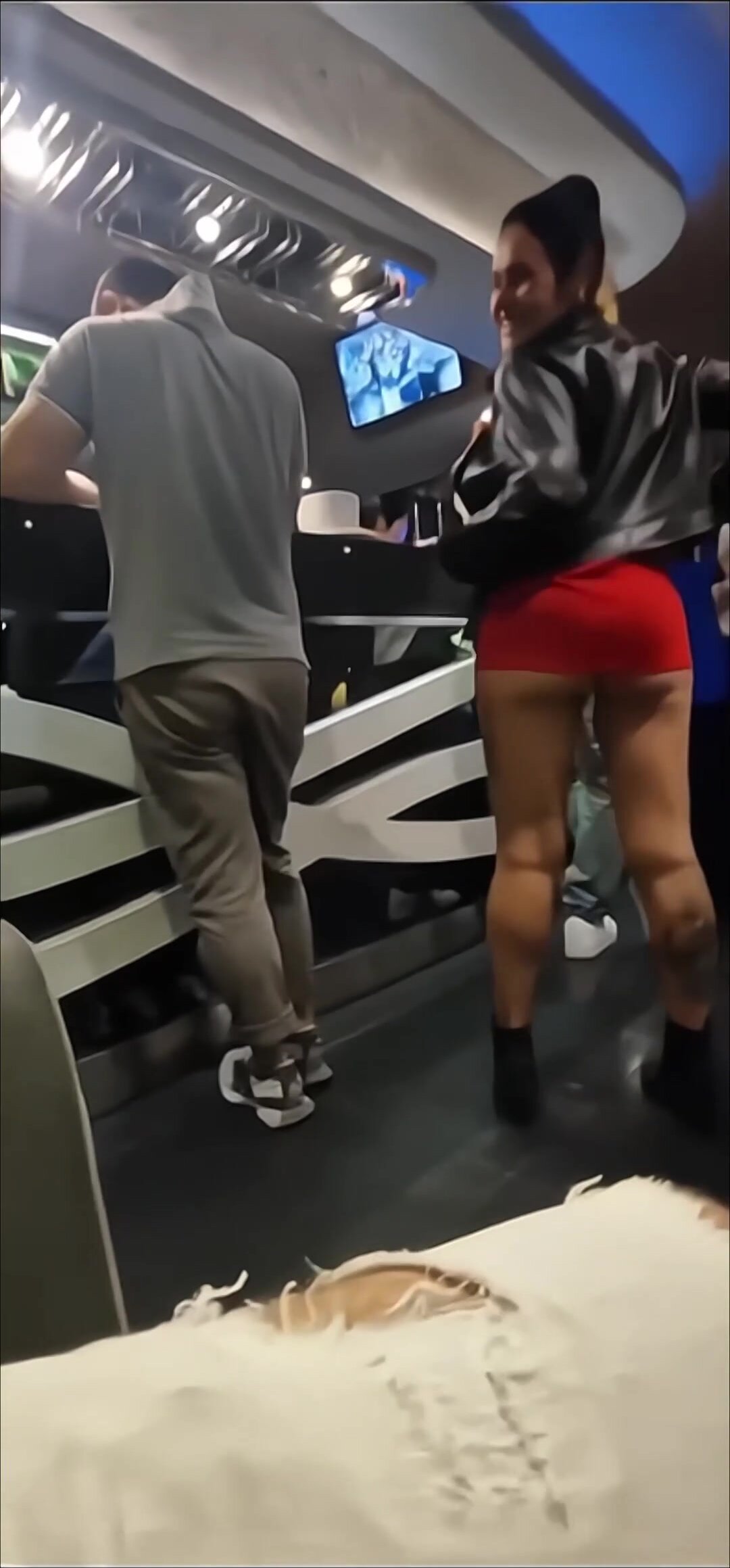 Flashing my boobs to my husband and his friend in a place full of people