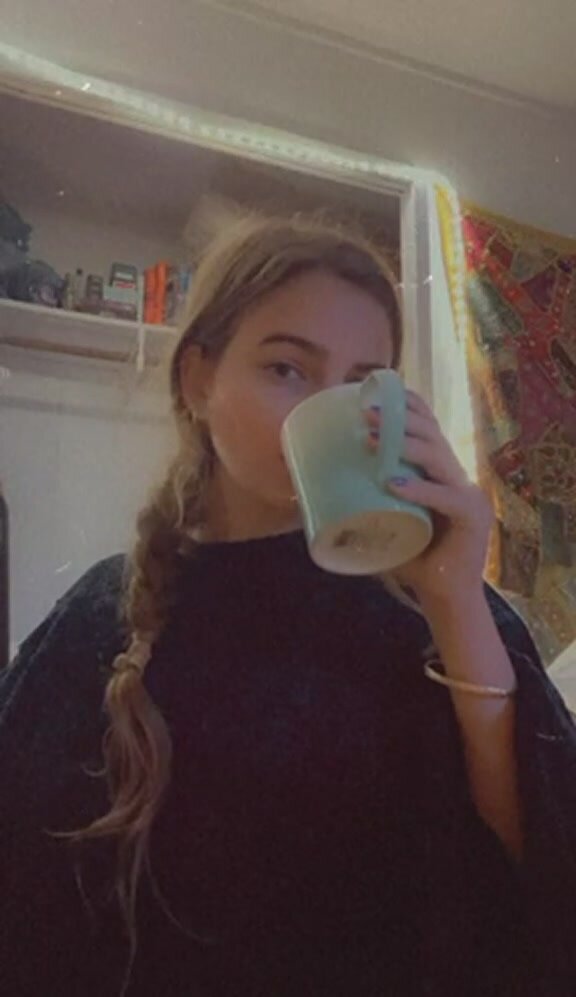 Morning coffee with a side of ass