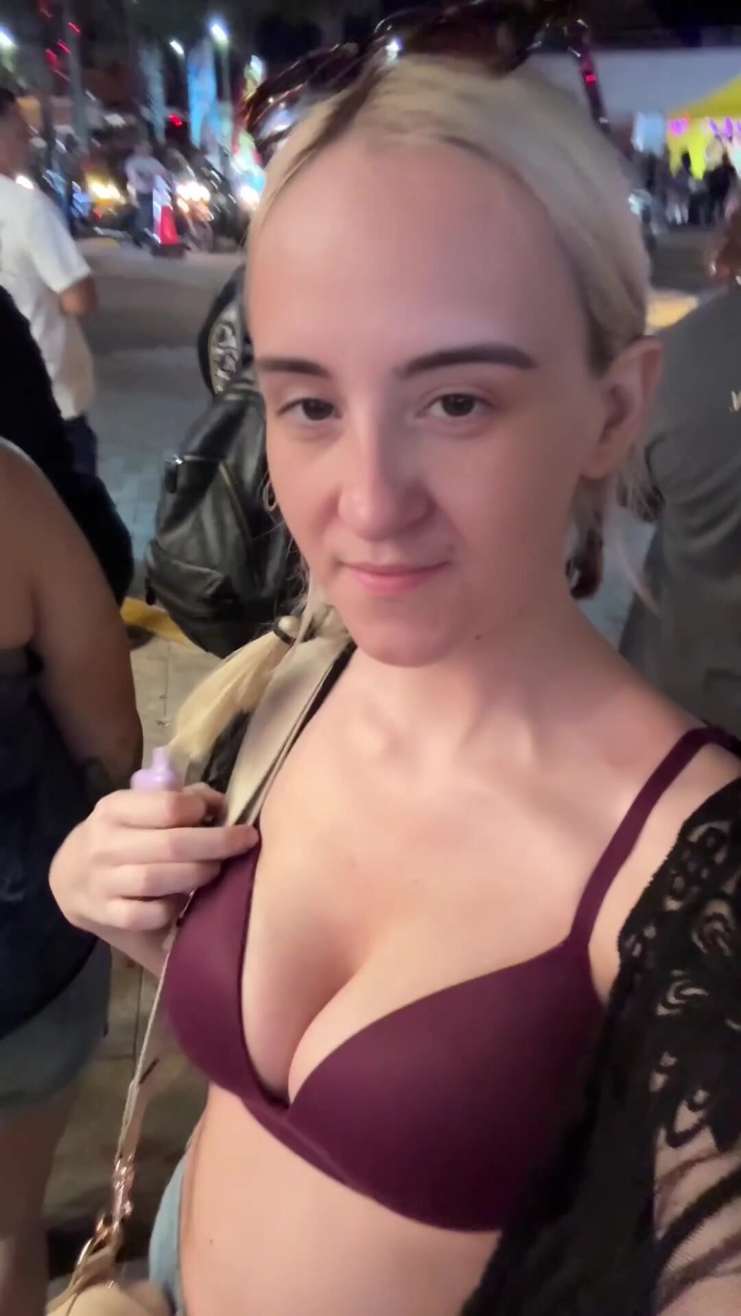 Quick one in a huge crowd gave me such a rush