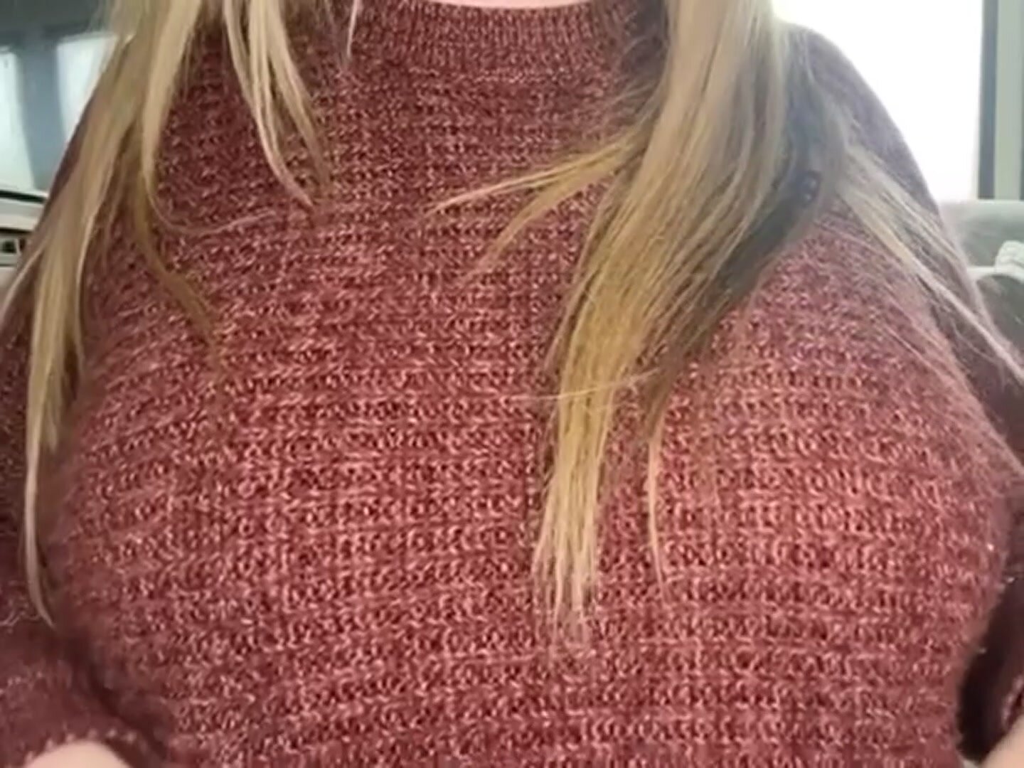 Soccer mom sweater drop