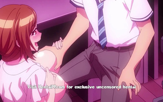 Hentai redhead chick pleases her teacher with her pretty mouth and a wet muff