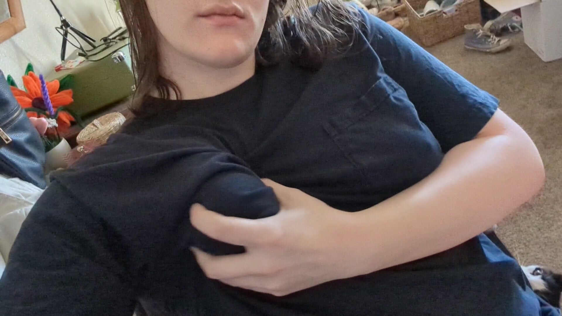 You like my tits? Thanks, I grew them myself