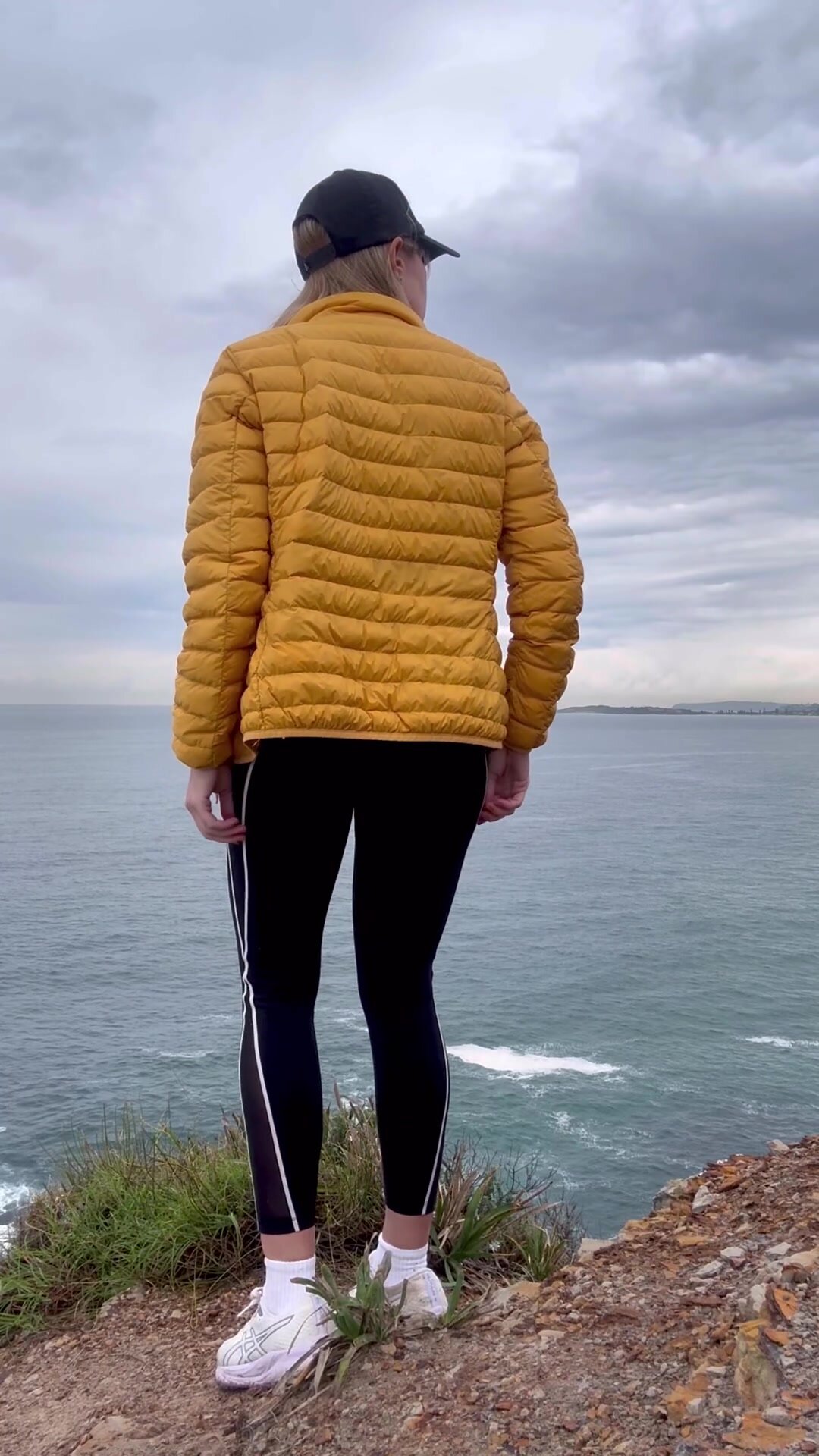 Greetings from Down Under wee friends, foes and fans. It’s been a few days between extreme piss art shares from this weird old lady. Here’s me on a cliff this morning - risking my life in the name of a pee with a view. You’re welcome.