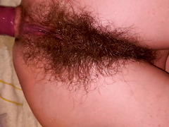 Bushy cunt MILF is going to get her asshole banged real deep