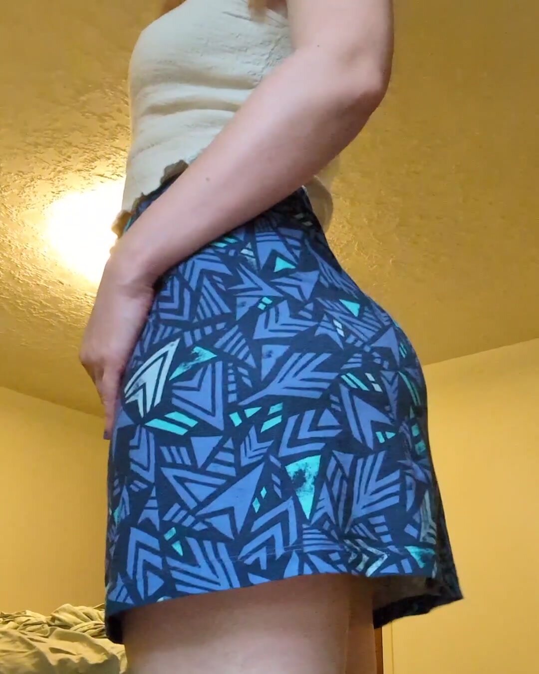 My skirt barely covers it