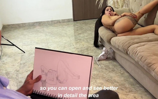 A hot brunette shawty gets fucked very hard and passionately