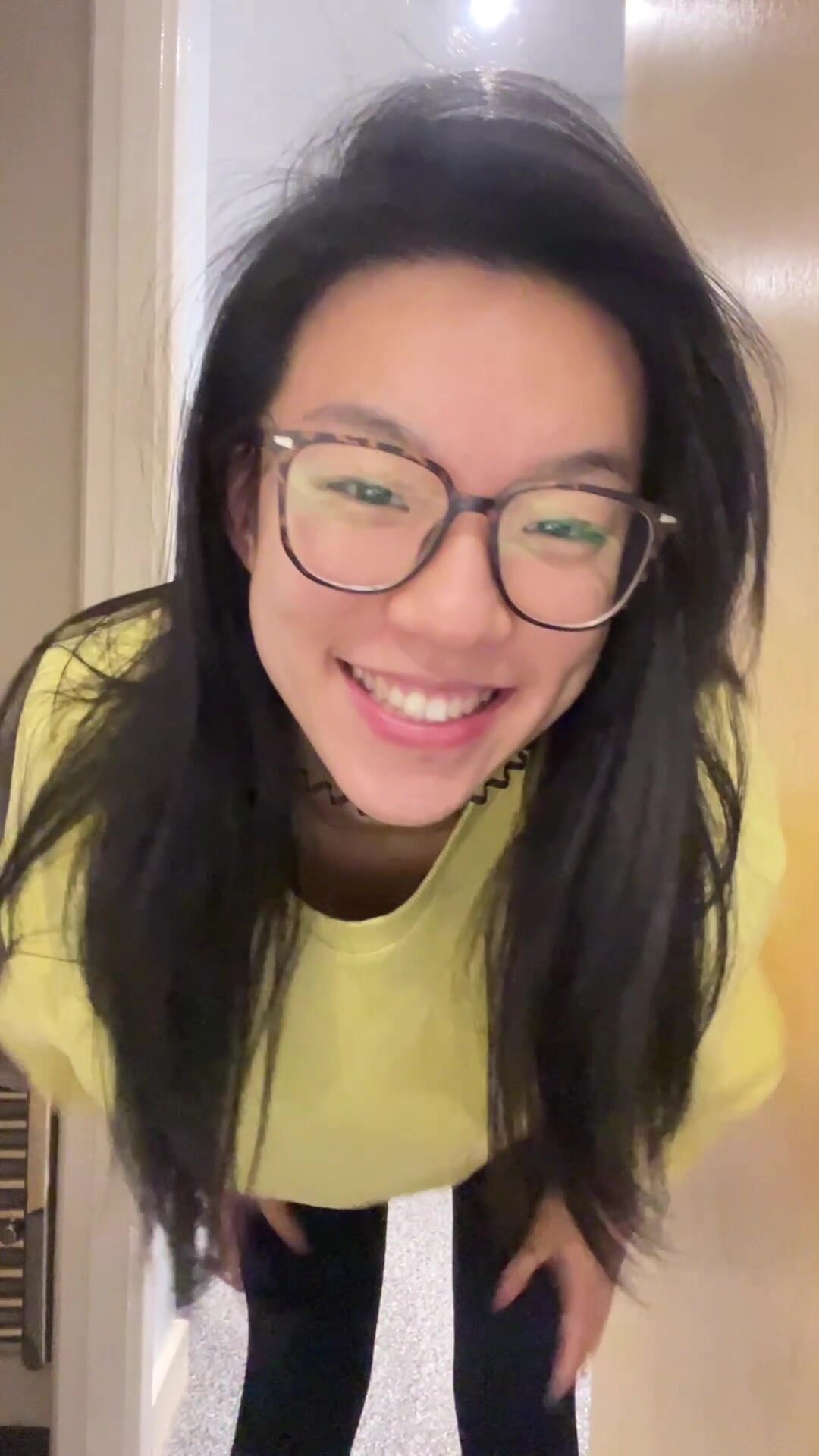 Stripping down after gym