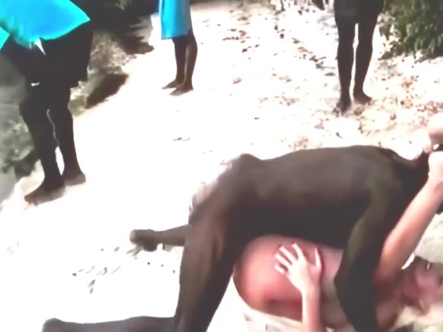 You thought you found a nice quiet spot to relax on the beach with your wife