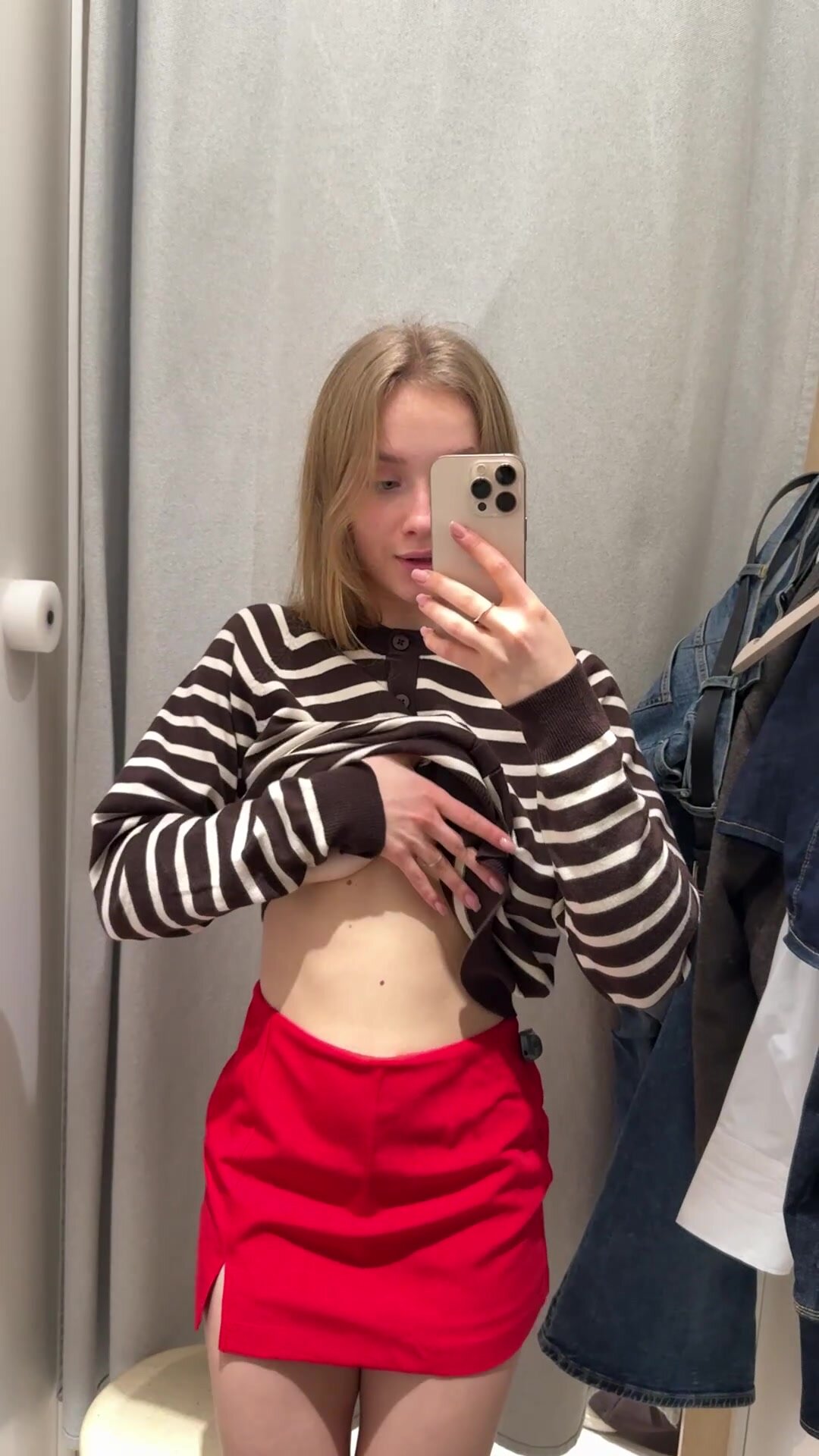 Can i be the first girl to be impregnated in the changing room ?