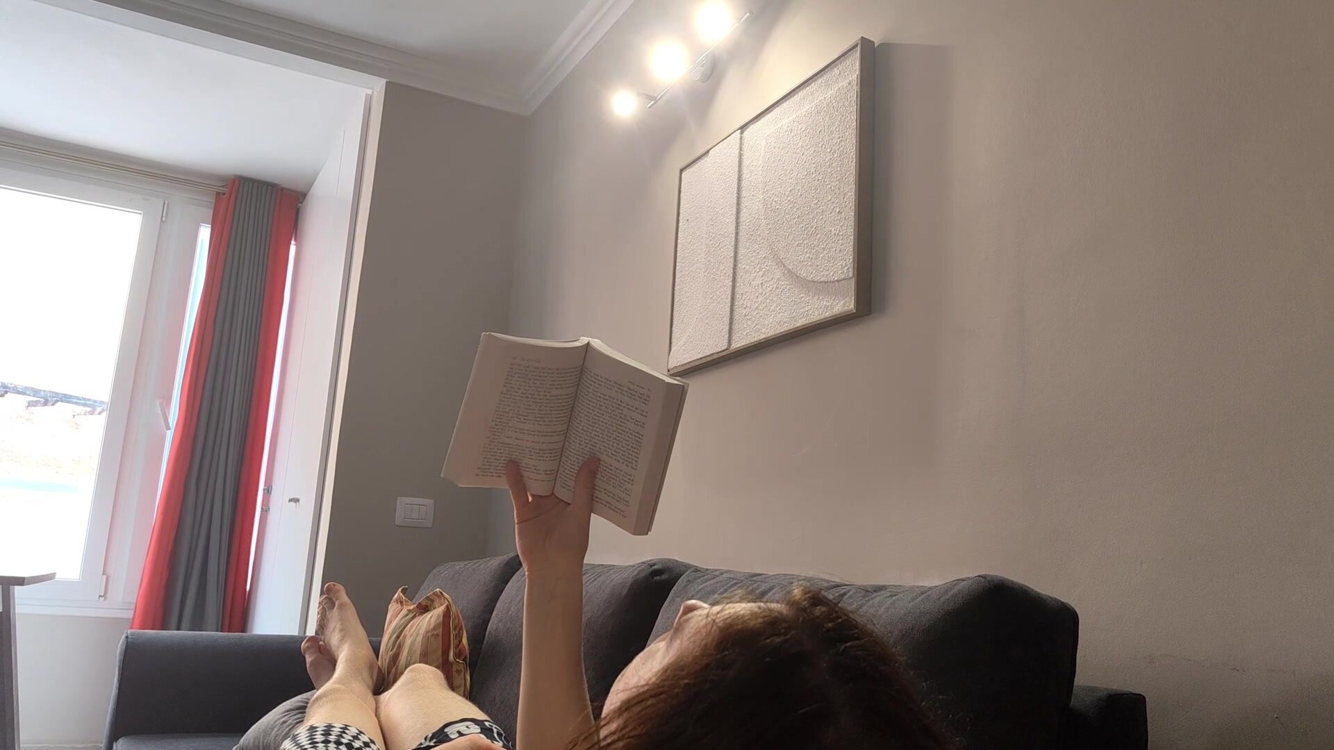 I'm a lot more interesting than whatever he was reading