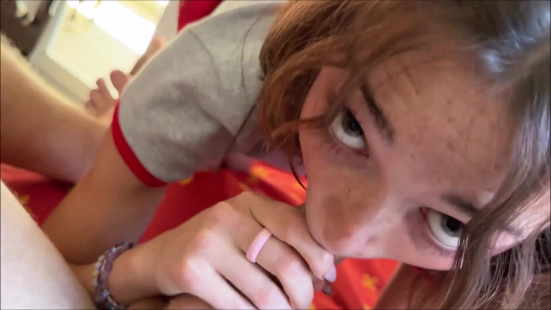 Freaky Sex with Tiny Redhead Step Sis