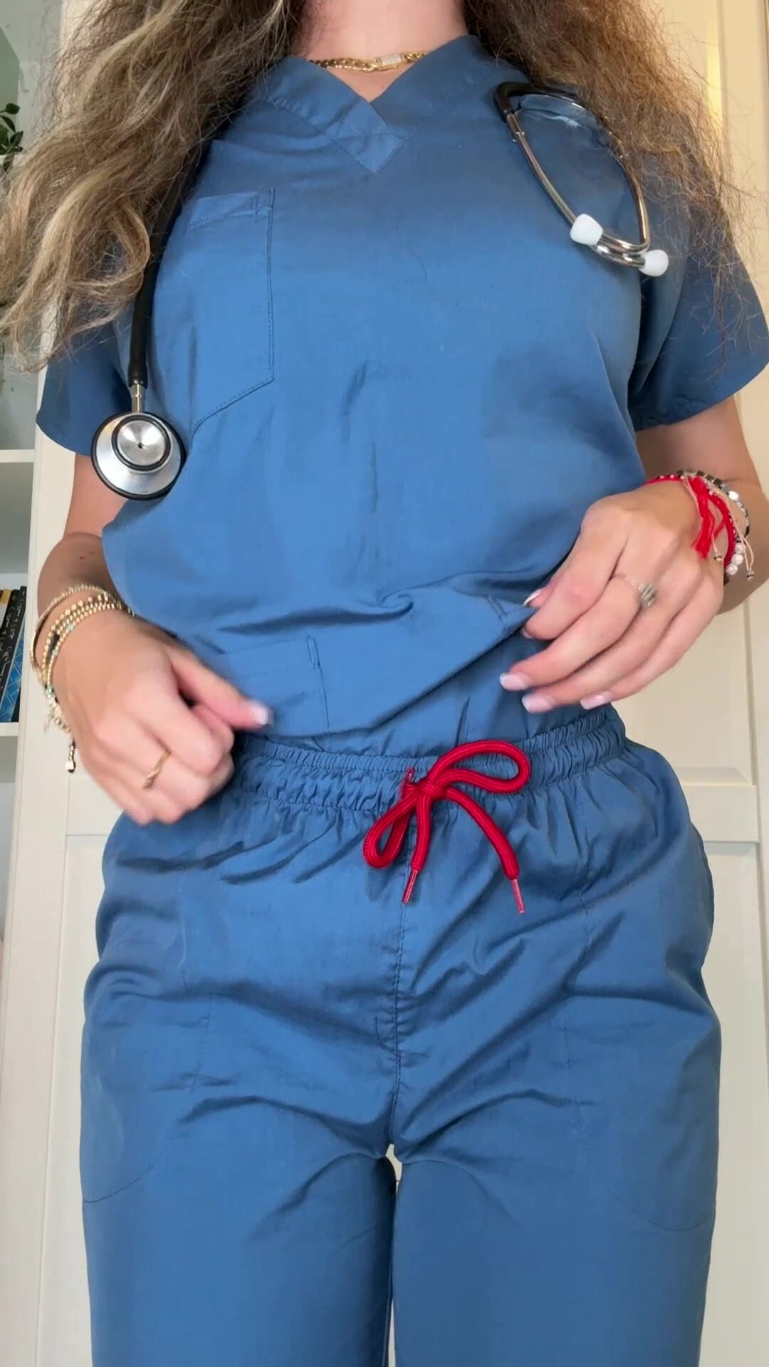 Revealing my nurse boobs is always a pleasure!