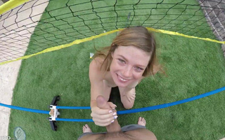 Sporty badminton player Mia Collins gets her tight body pounded in hot POV sex