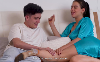 Pregnant latina craves more sex than before from her gifted lover