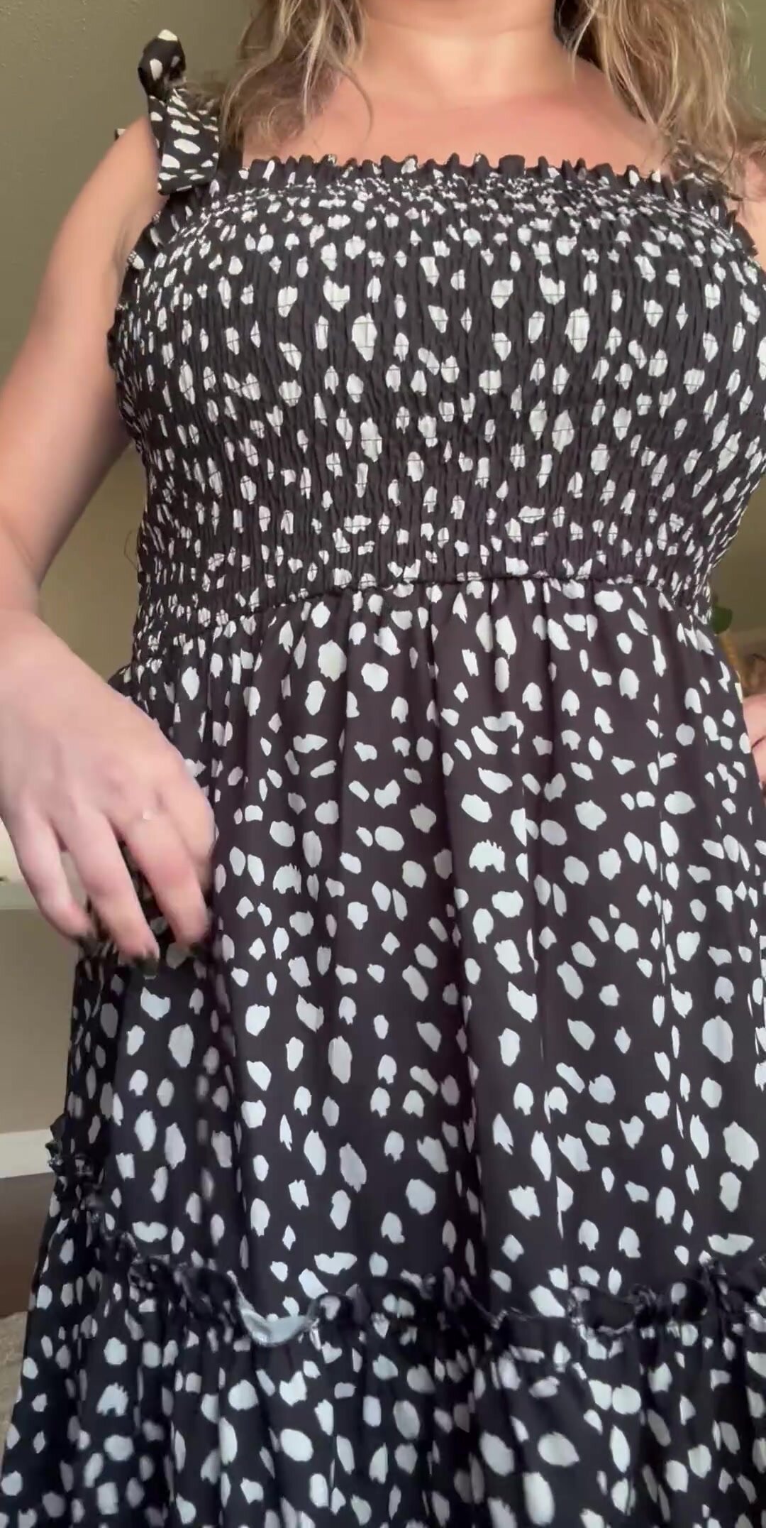Pretty pink nipples on my bouncy naturals