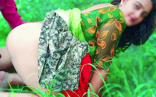 Indian babe in the jungle likes to fuck like a total slut she is