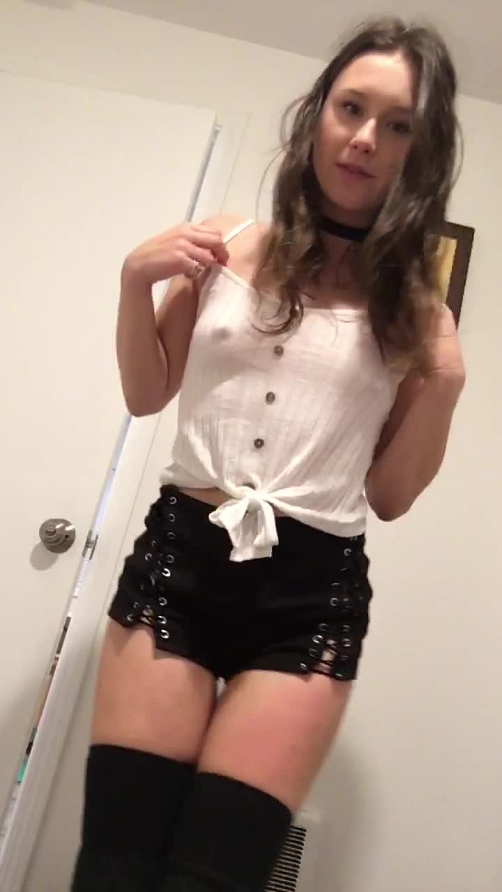 It’s a bit nippy today! Hope you don’t mind my nips peeking through my shirt