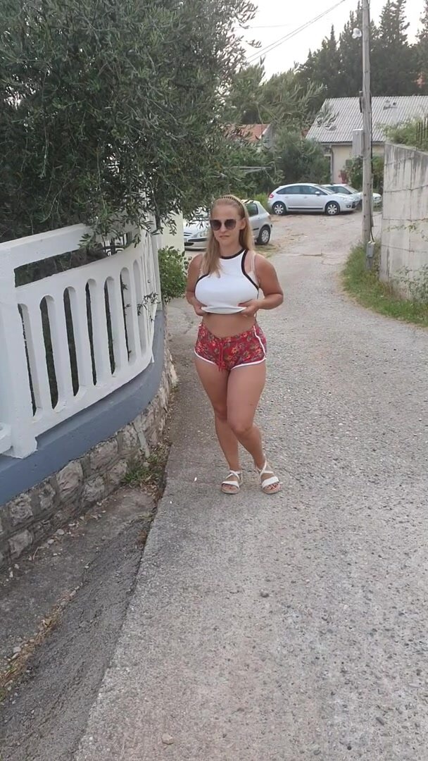 Heh, I really like this kind of action, and I think she lives nearby and obviously has no idea about anything. Kisses