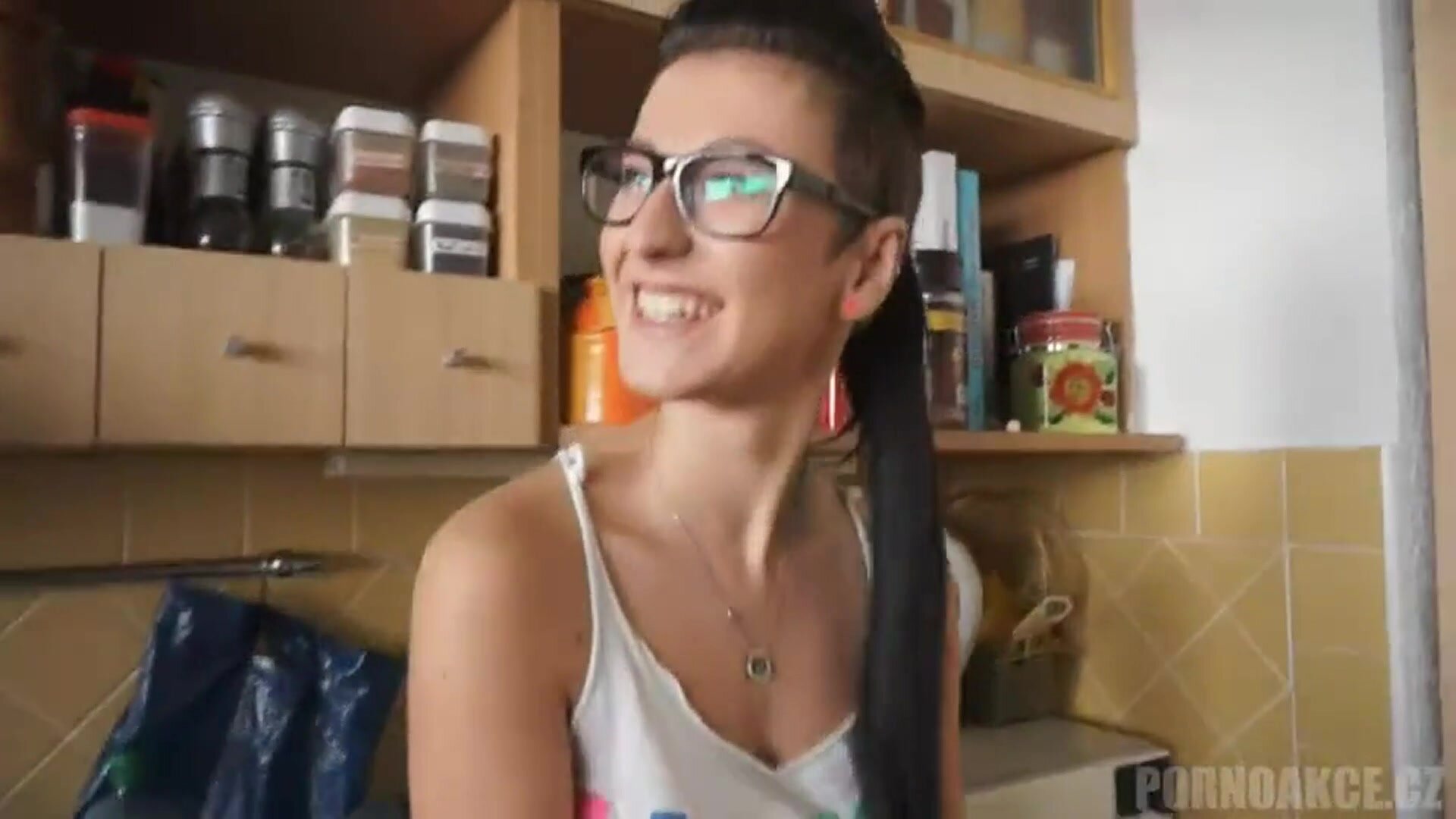 Nerdy Girl Shows She's A Real Cumslut