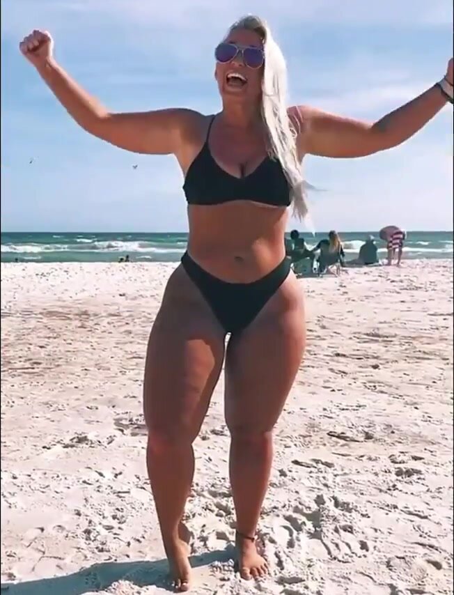 More of the hot thick-thigh blondie