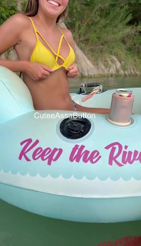 Tits out on the river