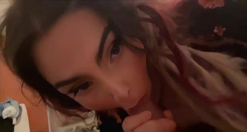 Making my BF a video while he's at work so he knows how happy I am sucking his best friend's cock