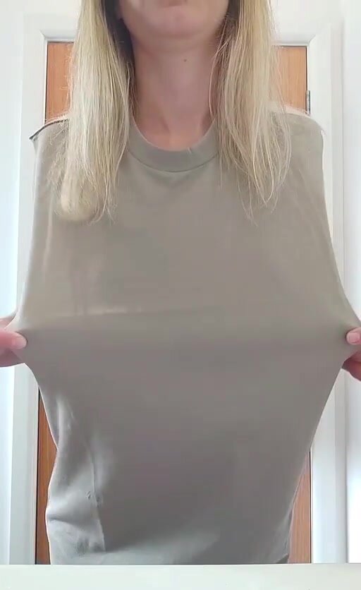 dont think i can get away with wearing this in public with my busty tits