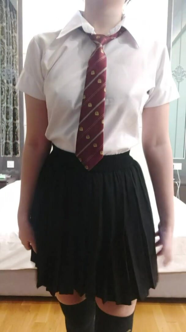 I'm in college now, so I should probably stop wearing my old Japanese schoolgirl uniform (wait for it)...