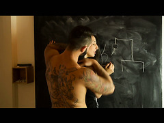 Jimena Lago gets fucked by a handsome macho after playing a hangman