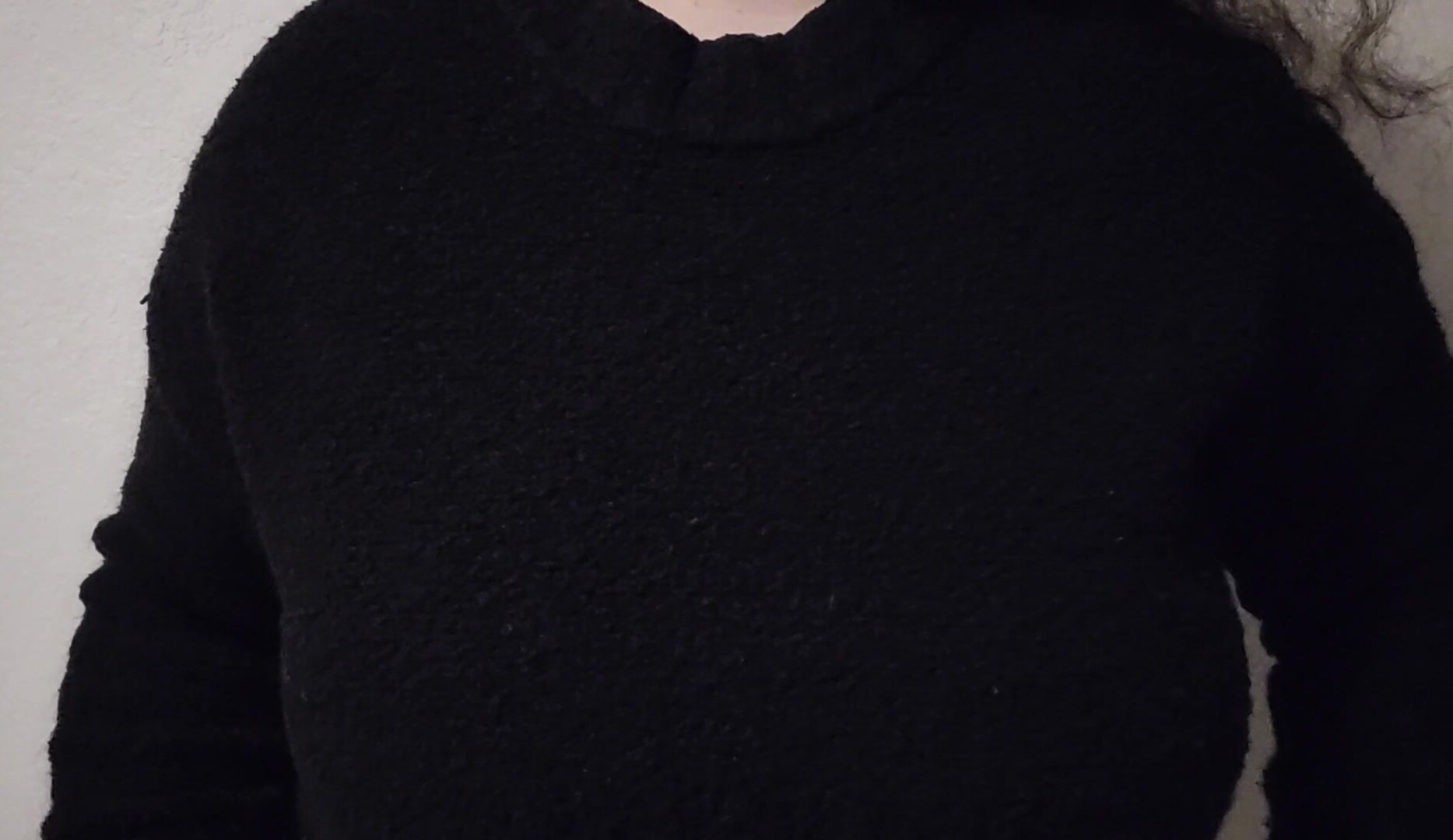 The best part of a big sweater is the surprise inside...