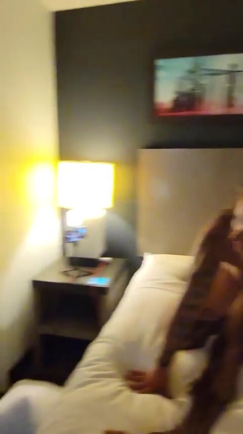 Hubby's view from the mirror as I ride someone else's cock