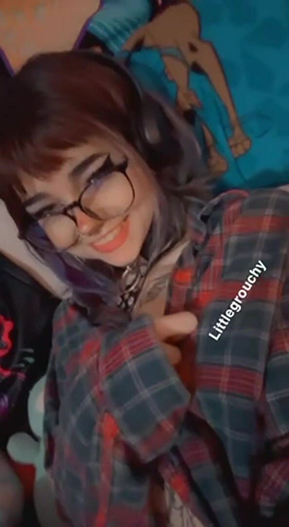 POV you finally get the nerdy emo girl in bed with you