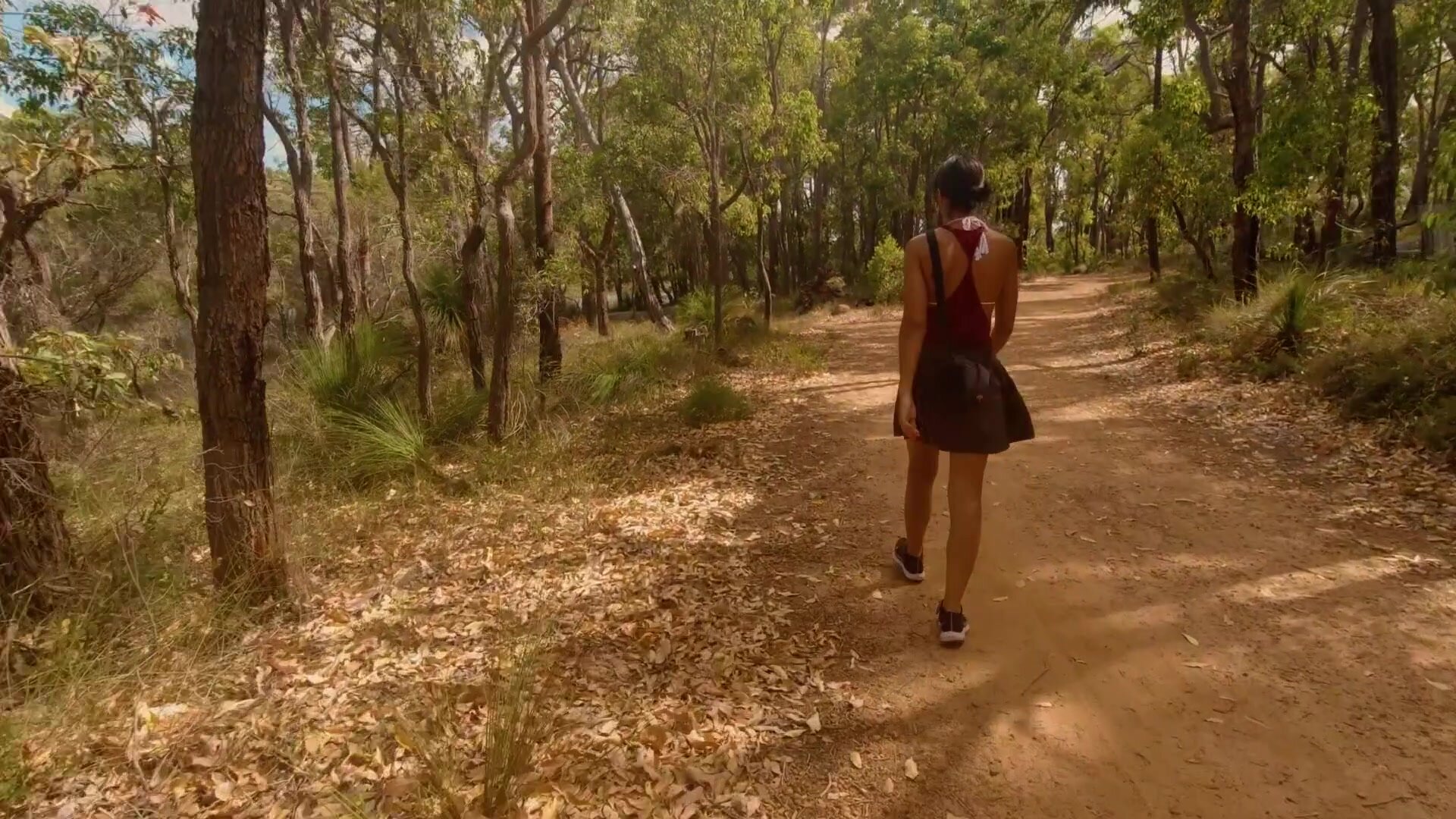 We do it right by the path with people walking by. Never been this daring before!