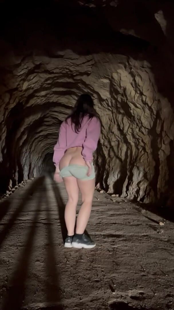 My first time peeing in a cave.